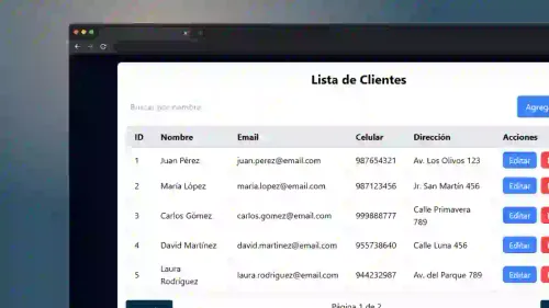 Gestión de Registros (CRUD)