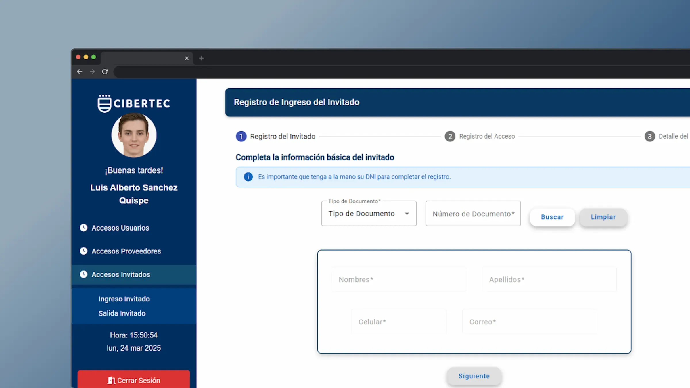 Sistema de Accesos y gestión de Roles
